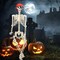 5.4 FT Large Skeleton Halloween Decorations, Posable Life Size Full Body Realistic Bones Movable Joints Scary Skeleton Decor for Halloween Porch House Props Indoor/Outdoor Decor